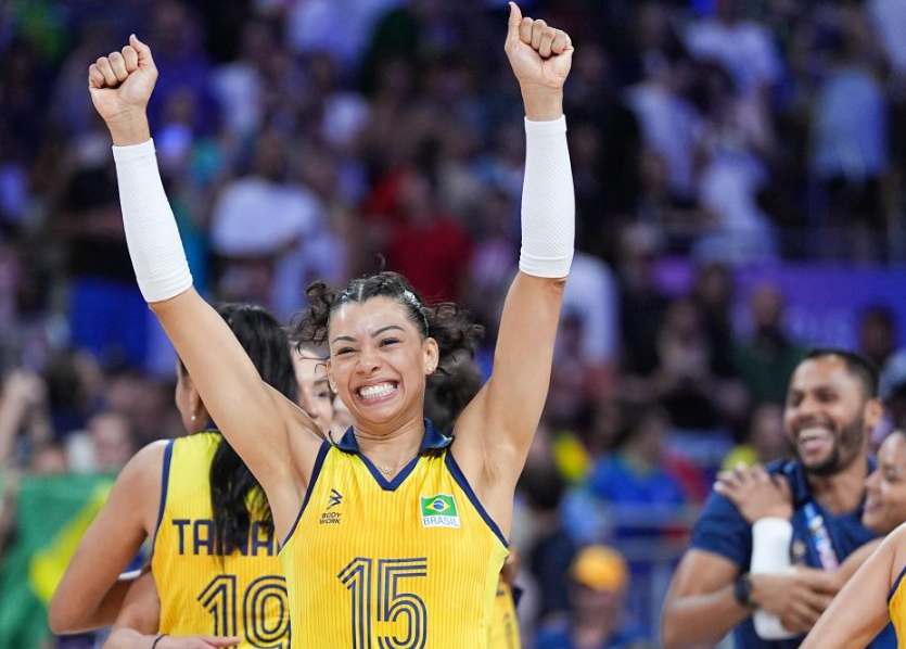 巴西女子队在比赛中闪耀全场
